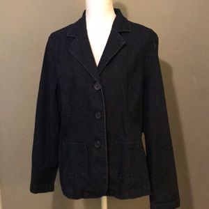NWOT Denim & Co jean blazer